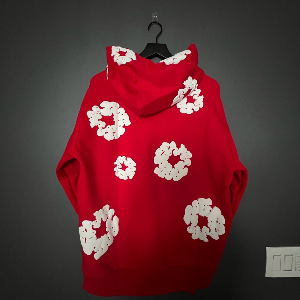 Denim Tears Wreath Sweatshirt Red White - Picture 9 of 14